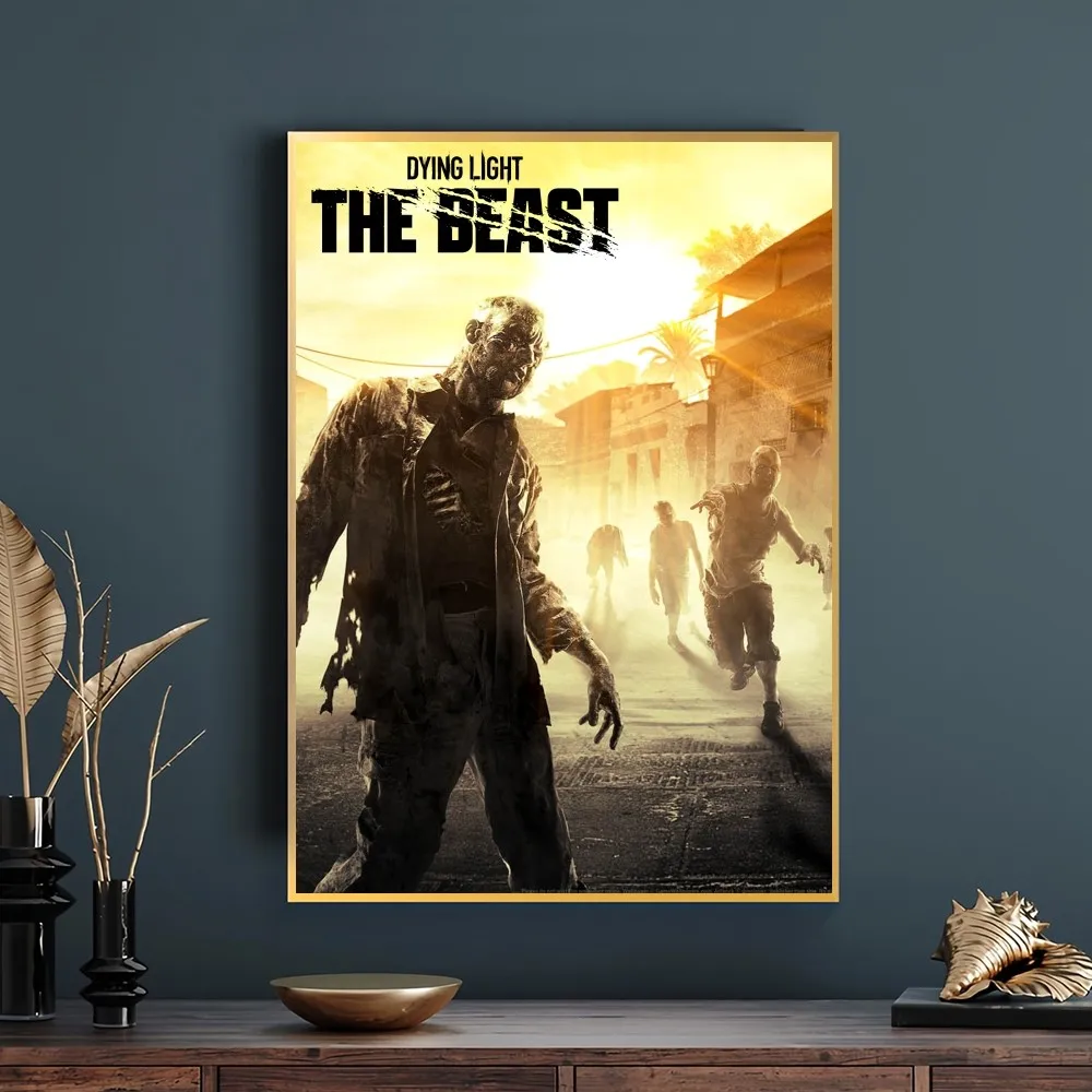 Poster Sur Toile Game Dying Light - Décoration Murale Gamer - Impression D'Art Moderne Pour Chambre Ou Bureau - 50 X 75 Cm