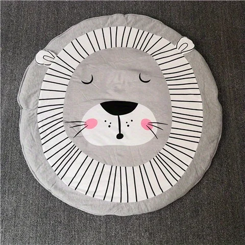 Baby Deluxe Cozy Crawling Mat-Safe & Soft Thick Cotton, Easy to Clean, 3D Animal Design, Perfect for Infant Play & Room Decor