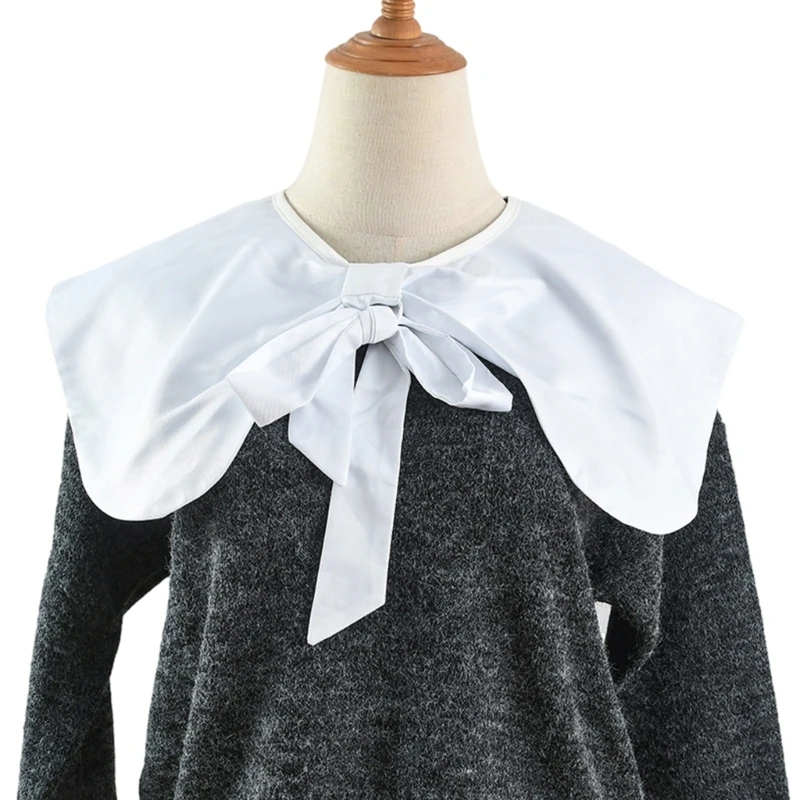 

Bow Collar Girls Clothes Accessiory Collar Large Lapel Ancient Art