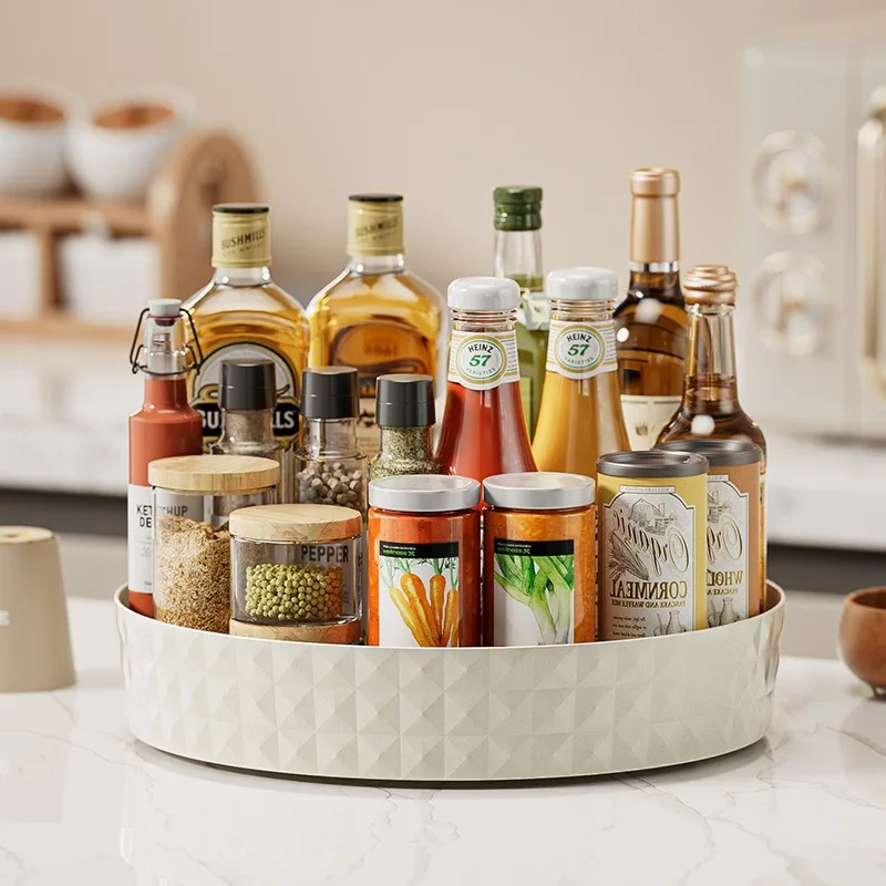 1PC Multi Functional Household Kitchen Rotating Seasoning Storage Rack, Storage Container, Seasoning Storage