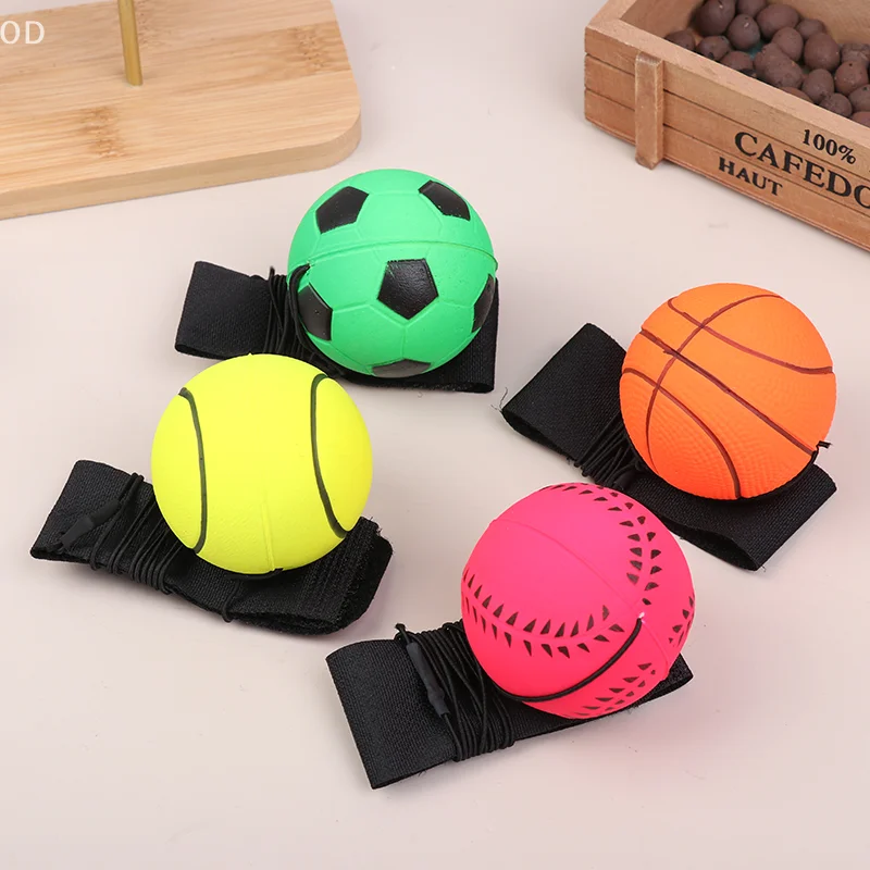 1Pc 6CM Wrist Strength Training Ball Throwing Returned Balls Wrist Pitching Exercise Sports Portable Ball Throwing Trainer