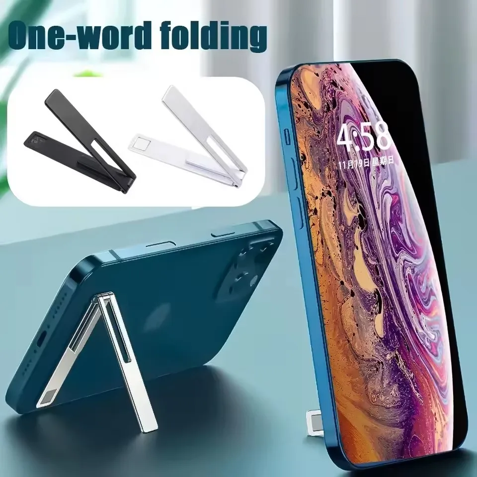 Ultra Thin Foldable Magnetic Metal Phone Stand