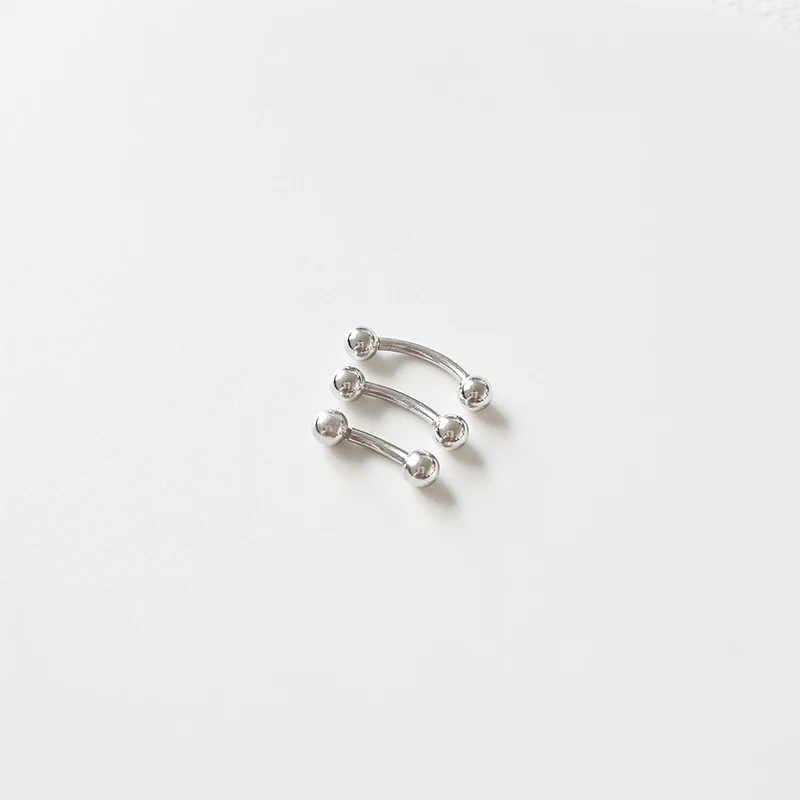925 sterling silver Belly Button Rings Tiny Round Ball Navel Rings 16G Belly Navel Piercing Jewelry moissanite belly button piercing