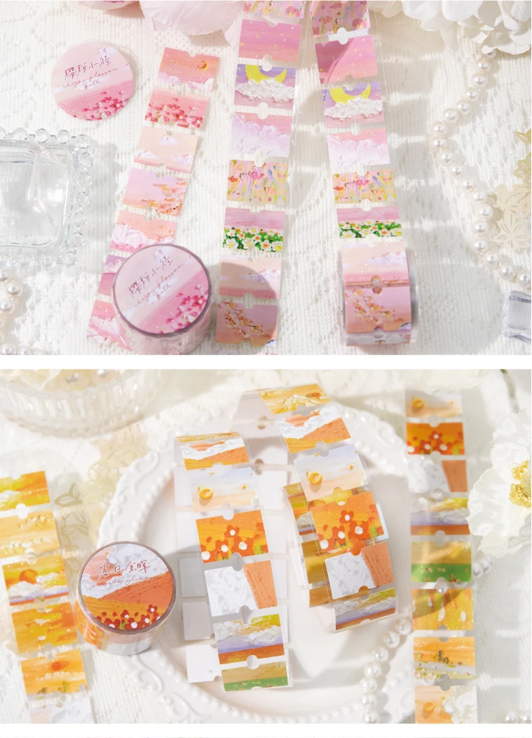 Journal GO 3x200cm Travel Notes Tape Stickers for Collage Junk Journal Scrapbooking Traveling Decor Masking Tape Decals