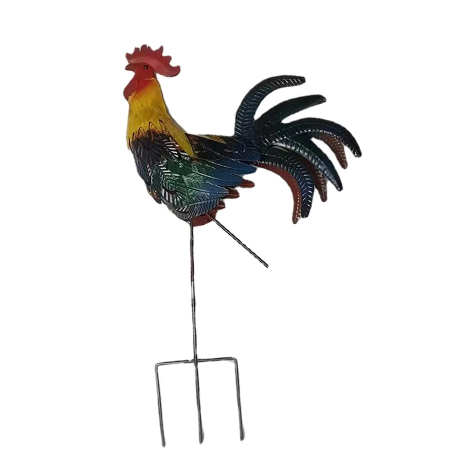 

Animal Garden Stakes Lifelike Chicken Sculpture Chicken Statues Garden Metal Stakes for Outdoor Pathway Patio Lawn Decorative