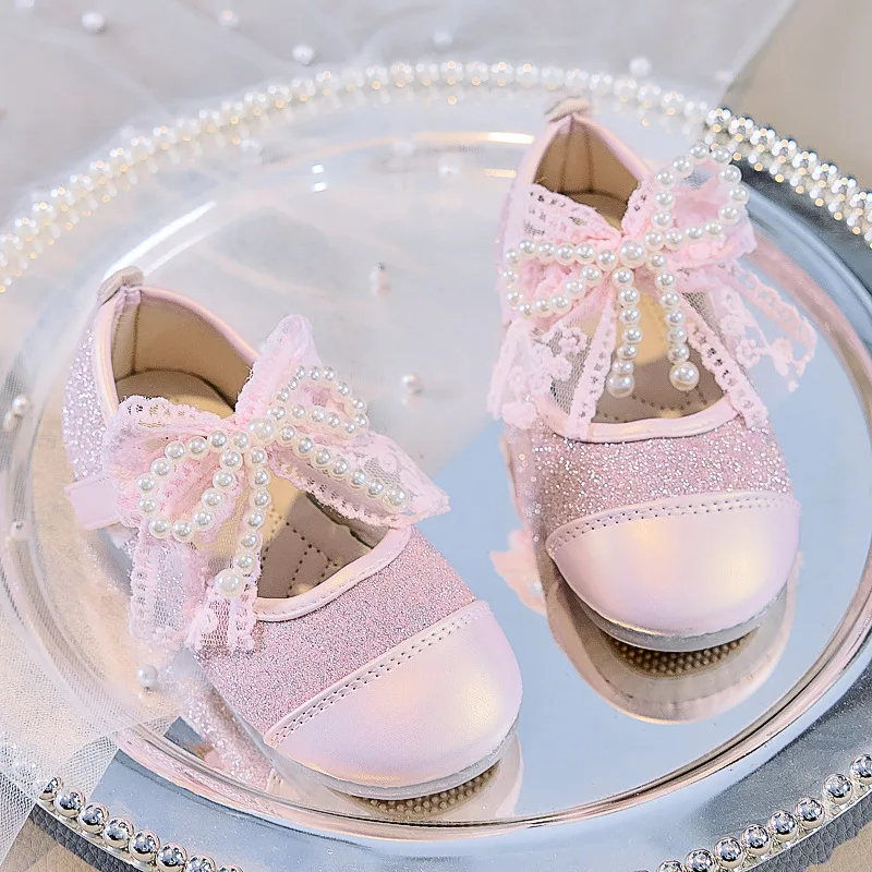 Girls Korean Style Soft Bottom Anti Slip Party Shoes