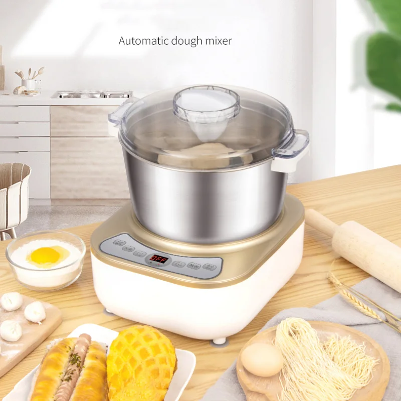 220V/200W Wake-up Dough Mixer 5L/7L Electric Flour Mixer LY-80A Household Stainless Steel Basin Bread Kneading Mixer basin mixer tap chrome