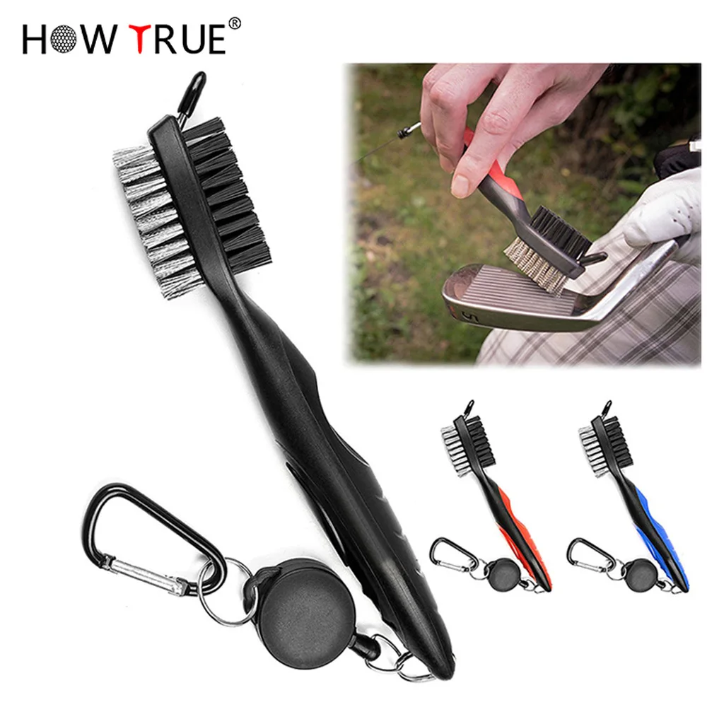 Brush golf clubs and clubs putter groove cleaner suit double sided