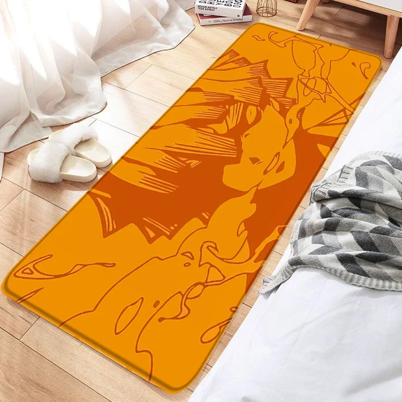 Foot Rugs Anime Floor Mat Demon Slayer Living Room Carpet Doormats Pet Rug Bathroom Mat Kitchen Hallway Home Decor Birthday Gift