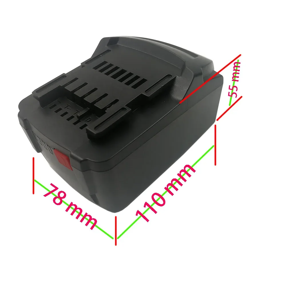 Metabo 10*18650 18V 리튬 이온 배터리 케이스 충전 보호 회로 기판 PCB LED 표시기 박스 하우징