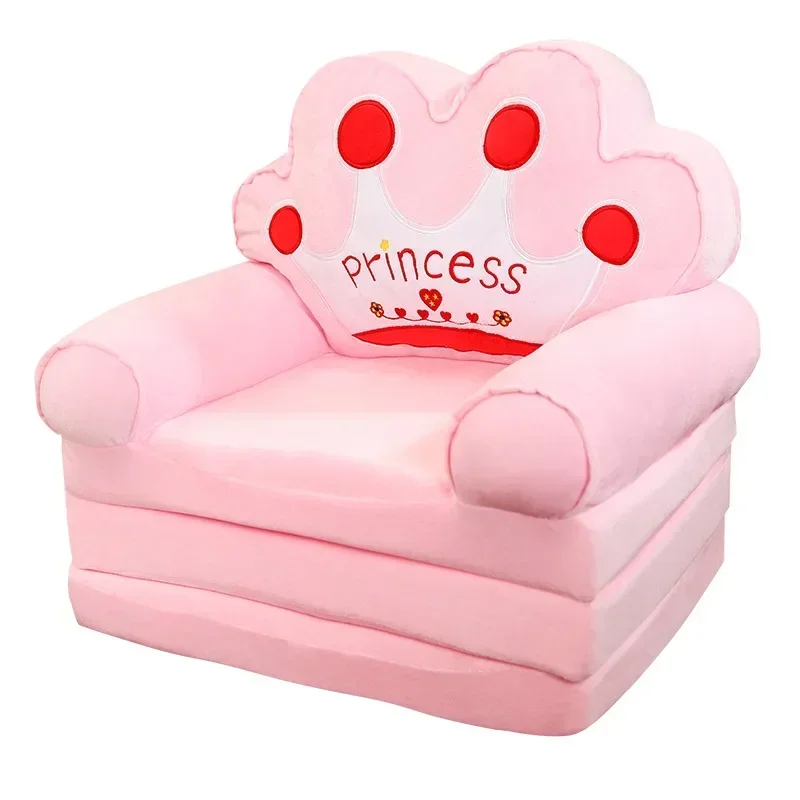 Children's Sofa Animal-shaped Sofa Bed Baby Toddler Dual-use Children's Armchair Folding Cartoon Children's Small Sofa Bed Seat images - 6