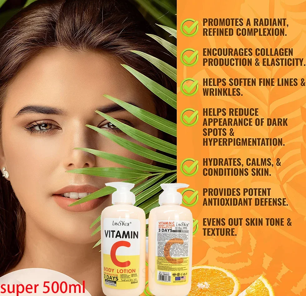 VC Whitening Body Lotion Nicotinamide See Results In 3 Days Moisturizing Lightening Body Cream Lotion Cold White Skin All 500ml 3