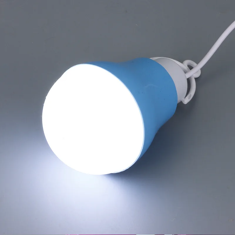 Colorful PVC USB Bulb Light portable Lamp LED 5730 for hiking camping Tent travel Work With Power Bank Notebook led light night light mini night light mini led light