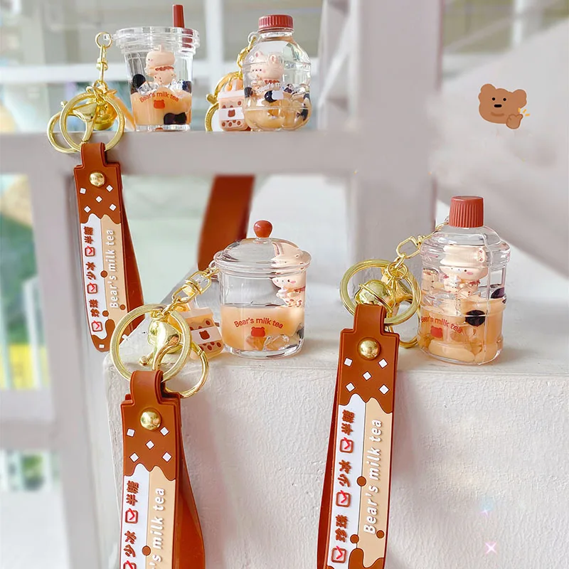Porte-clés Fraise Mignon – Lot De 2 Avec Perles – Idéal Pour Sac, Clés De Voiture – Cadeau Fille Ou Femme