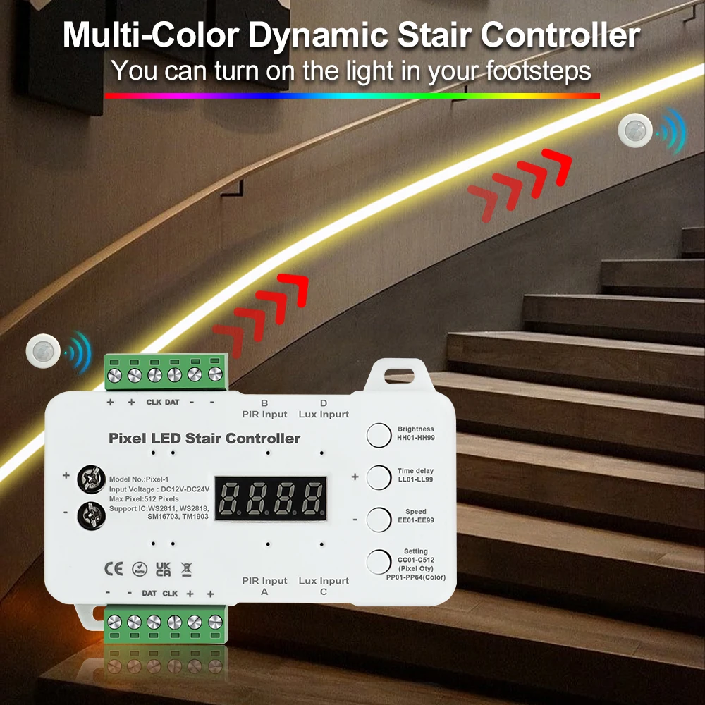 SmartStairSportsICStreamerLEDStripLightSensorDimmingLight