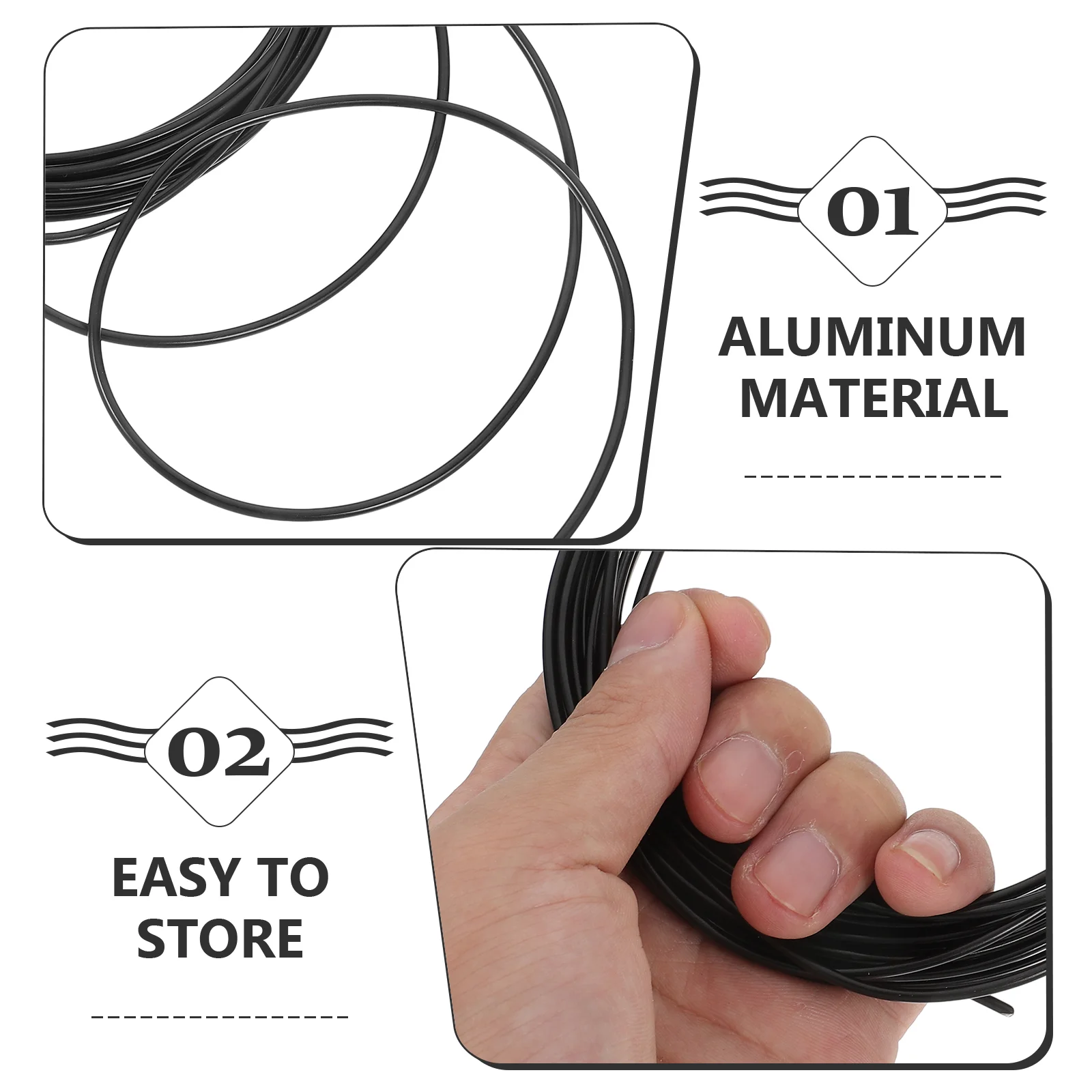 Aluminum Wire Bonsai Shaping Indoor Potted Plants Convenient Multi-use Flexible Kit Fixing