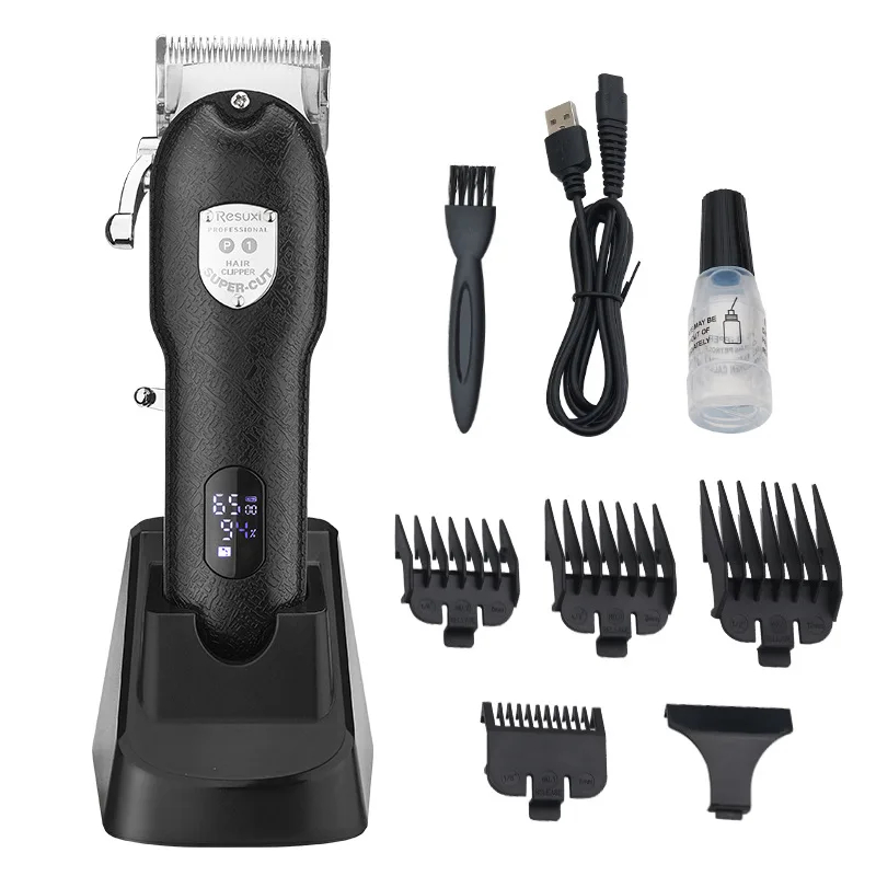 Resuxi Electric Hair Clipper Professional Hair Clipper With Charging Base