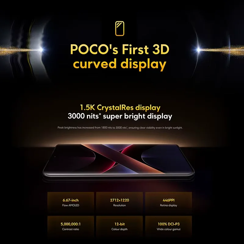 Global Version POCO X7 Smartphone Dimensity 7300-Ultra 6.67" 1.5K AMOLED Curved Display 5110mAh 45W Turbo Charging 50MP camera 4