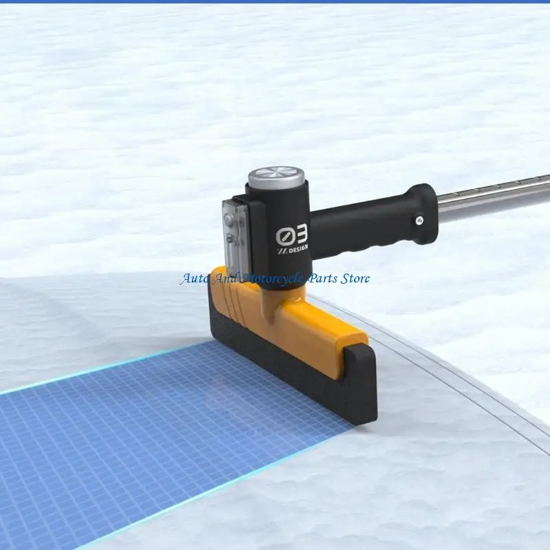 P9FD Einstellbare Länge Automotive Schnee Pinsel Schaufel Werkzeug Metall Verstärkte ABS Materialien Ergonomisches Winter Auto – Detail 10