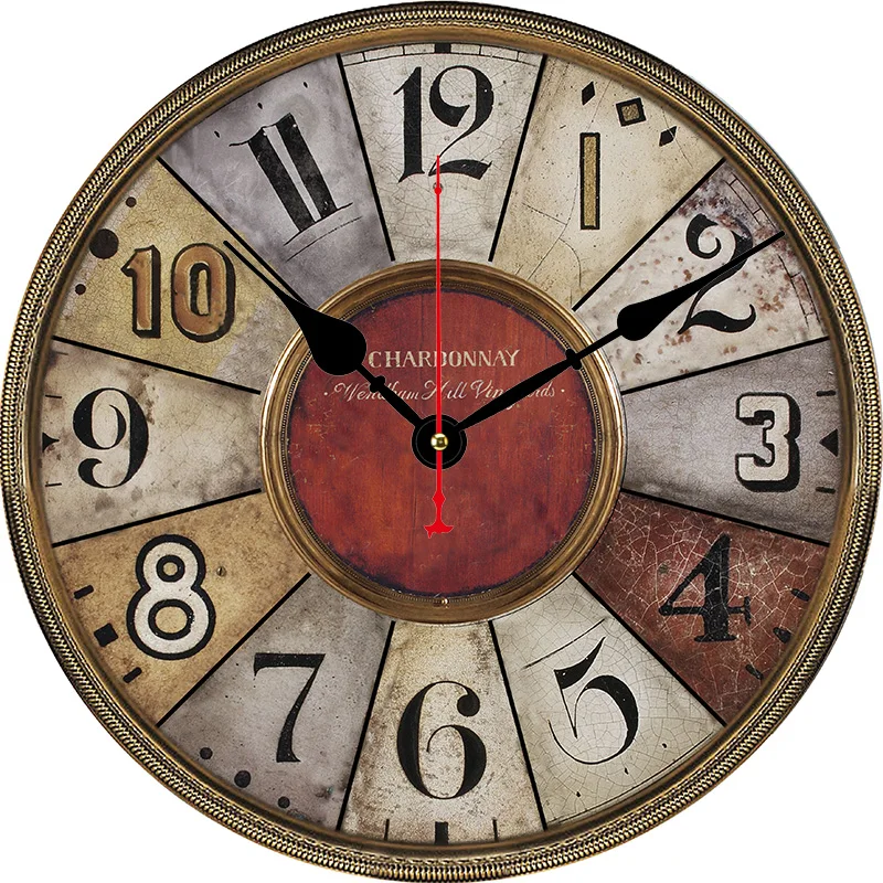 Vintage Wood Wall Clock