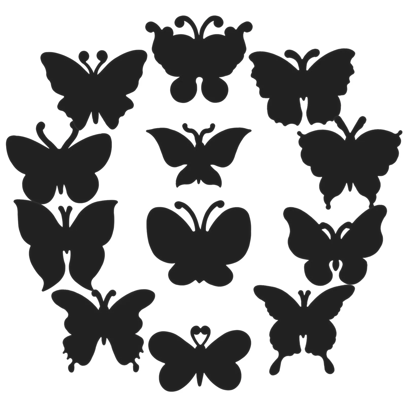 12Pcs 스크래치 종이 나비 모양의 DIY 아트 시트 어린이 파티 공예 교육 그..