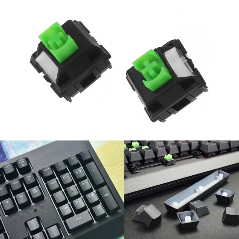 4Pcs RGB Green Axis Switches for Razer Blackwidow Elite