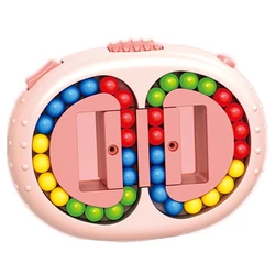Magic Bean Cube: Antistress Rotating Fidget Toy for Anxiety Relief and Intelligence Development (As shown)