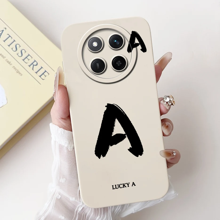 Cute Lucky Letters Soft Silicone Case - Stylish Protective Cover