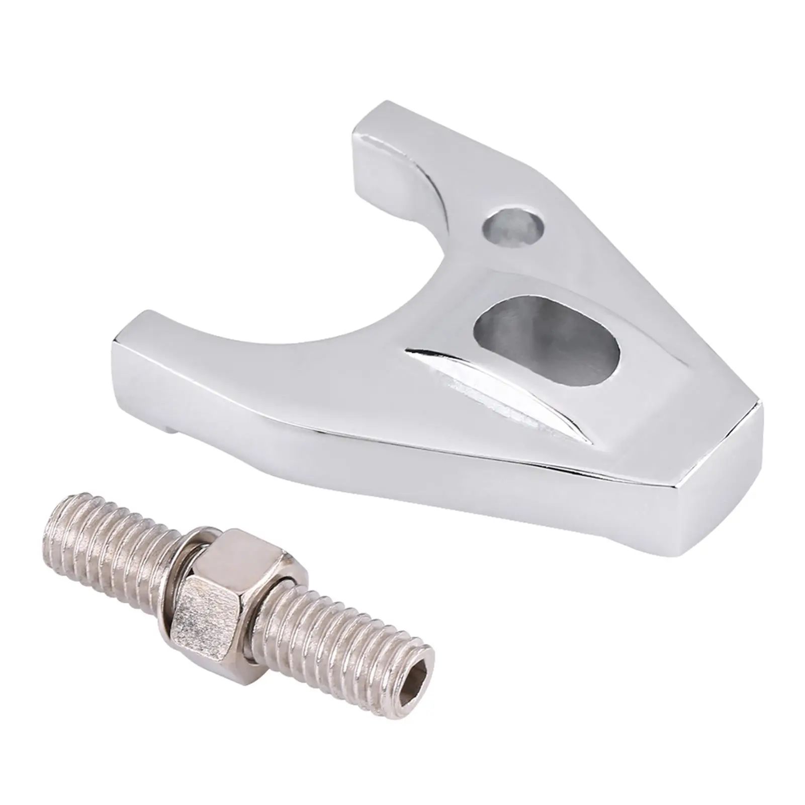 Chrome Steel Distributor Clamp Hold Down with Screw for sbc bbc Replacement for distributors V8 V6 Engine