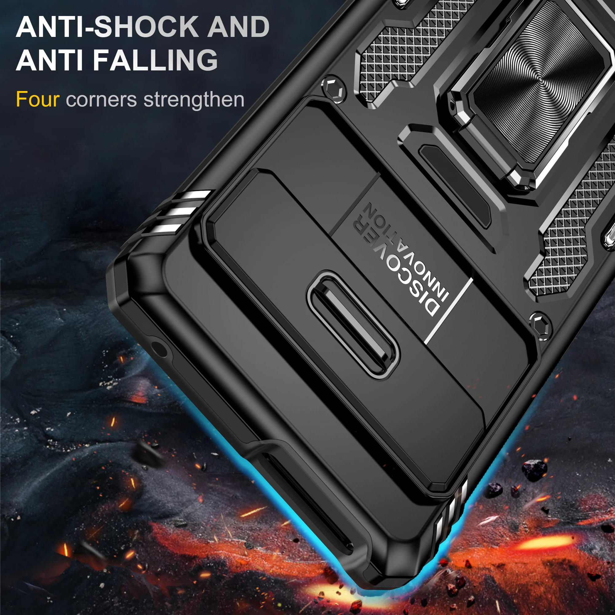 Military Grade Protection Cover With Slide Camera Cover For Google Pixel 7 7Pro 7A Google Pixel 8 8Pro Case Bags & Storage Items Waterproof phone cases