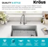 Fairlane 33-inch Undermount Single Bowl 18-Gauge Stainless Steel Kitchen Sink, KHU640-33 4