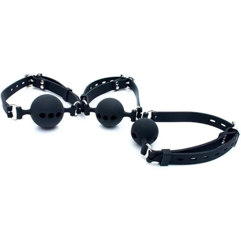 Bâillon buccal en silicone non toxique, jouet sexuel pour adultes, idéal pour les couples, les préliminaires BDSM, accessoires de flirt inclus._voghion.com