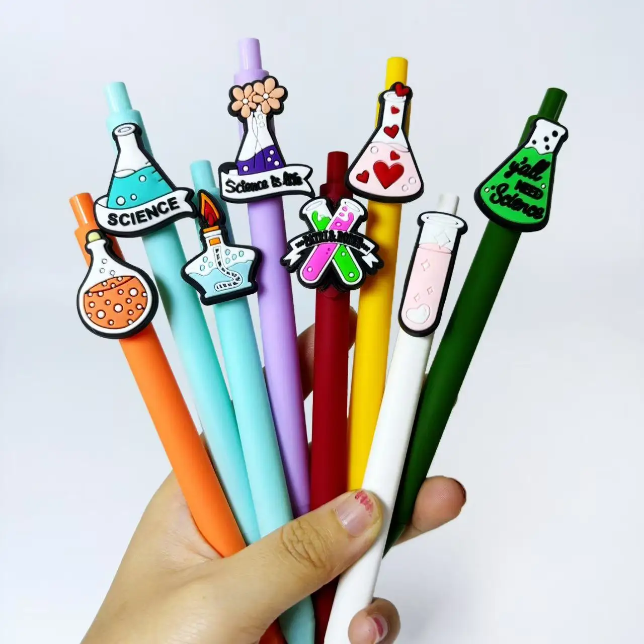 Laboratory Bottle Themed Ballpoint Pens - Perfect for Students, Office Use, and Gifts