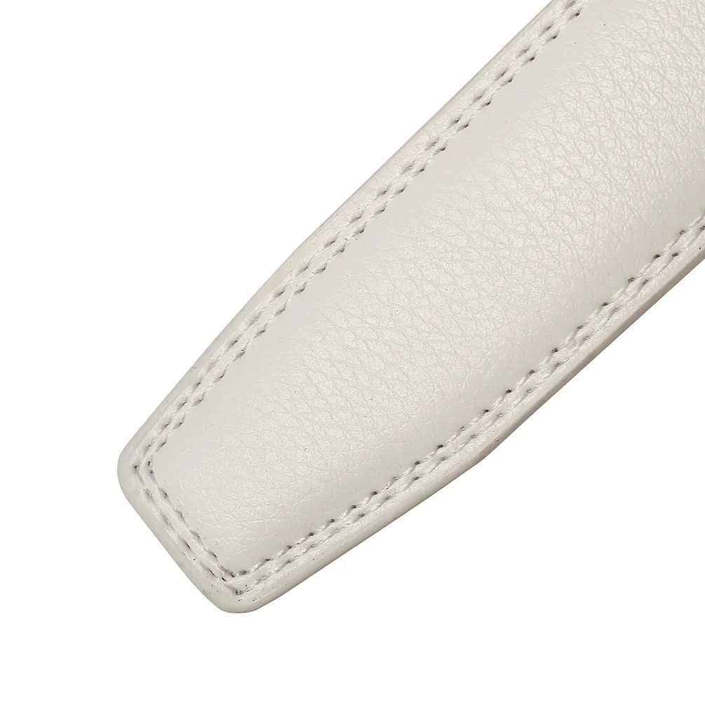 3.0cm Men's Belt without Buckle High Quality Cowskin Genuine Leather Belt no Buckle Automatic Leather Replacement Belt for Mens