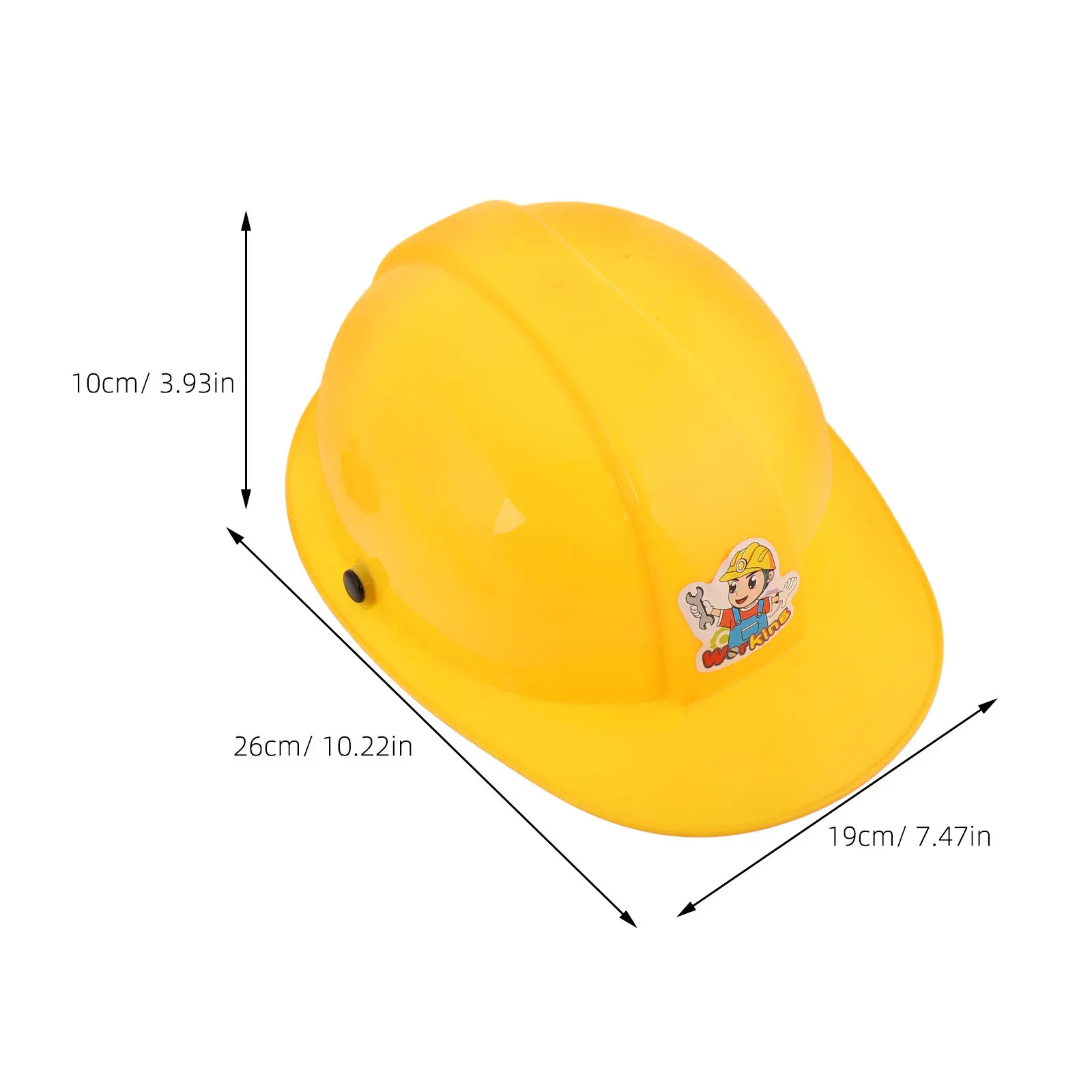 1세트 어린이 플라스틱 엔지니어 세트 사실적인 안전모 펜치 드라이버 렌치 역할놀이 건설 현장 공연