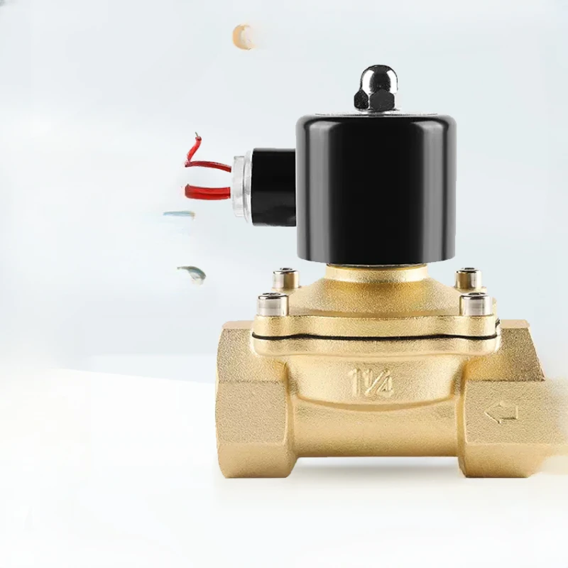 

Electromagnetic valve water valve 220v normally closed waterproof electronic automatic on/off valve 4 points 6 points