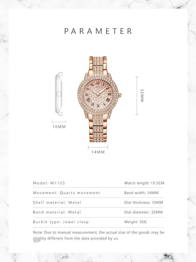 Live Broadcast Hot Selling Diamond Studded Roman Patterned Women's Watches, Bracelets And Treasure Pots For Women_voghion.com