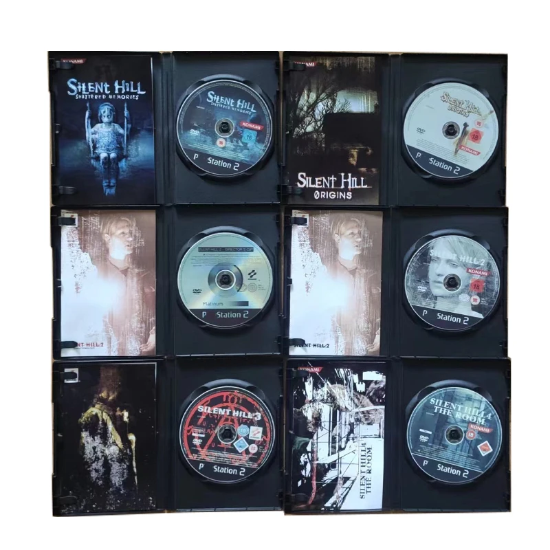 Копия PS2 серии Silent Hill с ручным игровым диском, разблокировочная консоль, статиon1, ретро оптический драйвер, прямое чтение, детали для видеоигр
