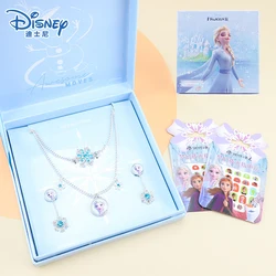 Aisha Frozen – boîte à bijoux princesse, ensemble de bijoux, collier et boucles d'oreilles, cadeau de noël pour filles, accessoires 