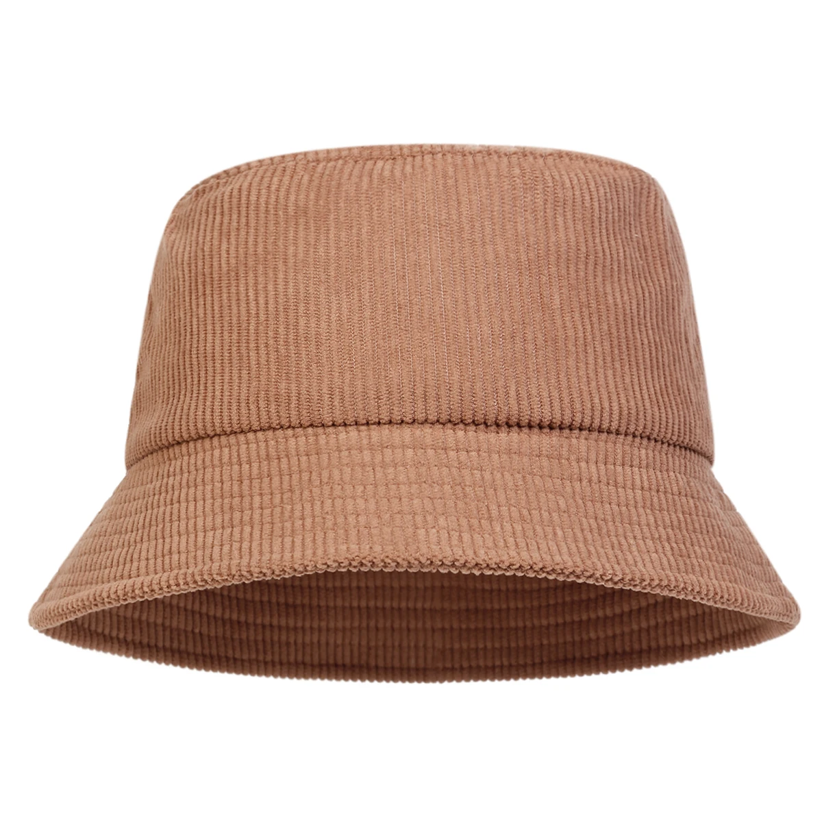 Unisex Einfarbiger Cord-Fischerhut Persönlicher Bucket Hat Outdoor Freizeitmütze Sonnenschutzhut – Detail 4