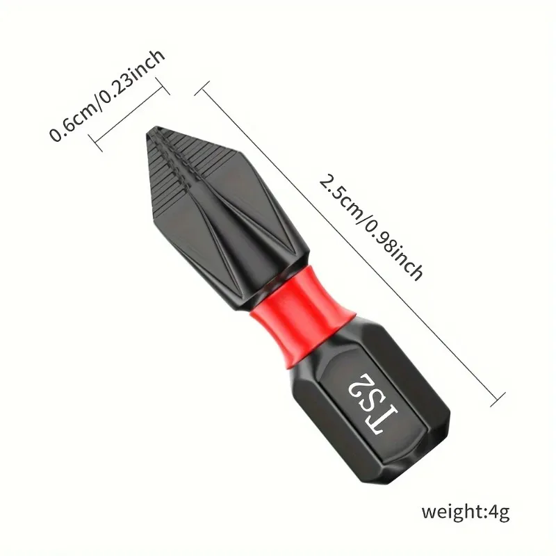 20-Piece Tungsten Steel Electric Screwdriver Set - Strong Magnetic Cross Head Bits for High Precision DIY & Professional Repair