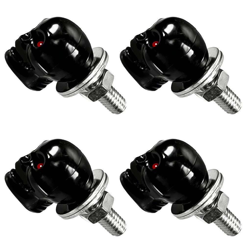 Set of 4 Gothic Skull License Plate Screws