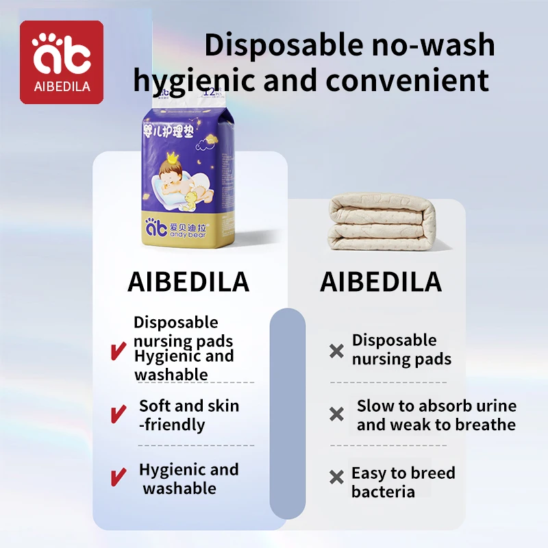 AIBEDILA Baby Care Pad Baby Disposable Diaper Waterproof Newborn Diaper Mattress Disposable Changing Pad For Children
