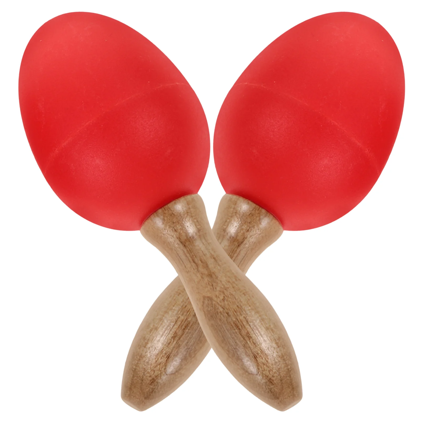 Red Color Sand Hammer Toy Egg Shaker Musical Instruments For Baby Hand Percussion Maracas Shaker Eggs Sand Egg
