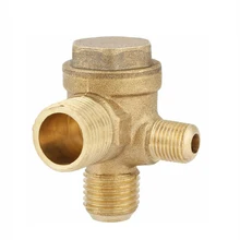 

Air Compressor Check Valve 3 Port Brass Male Threaded Check Valve Connector Tool For Air Compressor Prevent 20mm/14mm/10mm