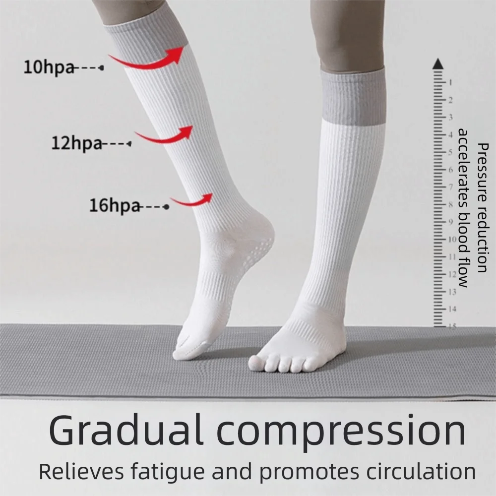 Polyester Yoga Socks with Silicone Grip for Women