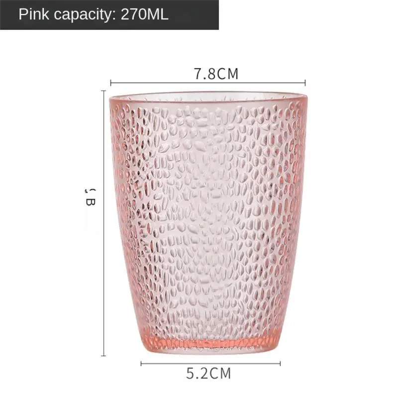Acrylic Drinking Glasses Set Reusable Drink Tumblers Unbreakable Reusable Plastic Cups 270ML Dishwasher Safe tumbler cup
