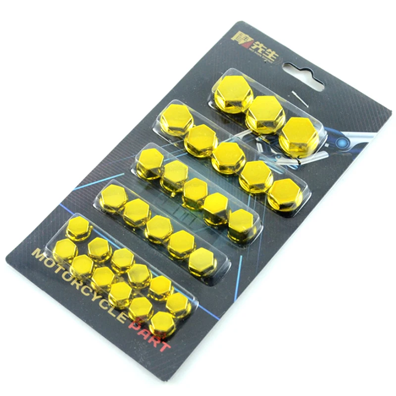 Bike Nuts 30Pcs Motorbike Engine Frame Decal Scooter Screw Cap Cover For Honda Yamaha KTM Moto Bolt Decal Motorcycle Accessories motorcycle accessories,motorcycle screw caps,motorcycle nut covers