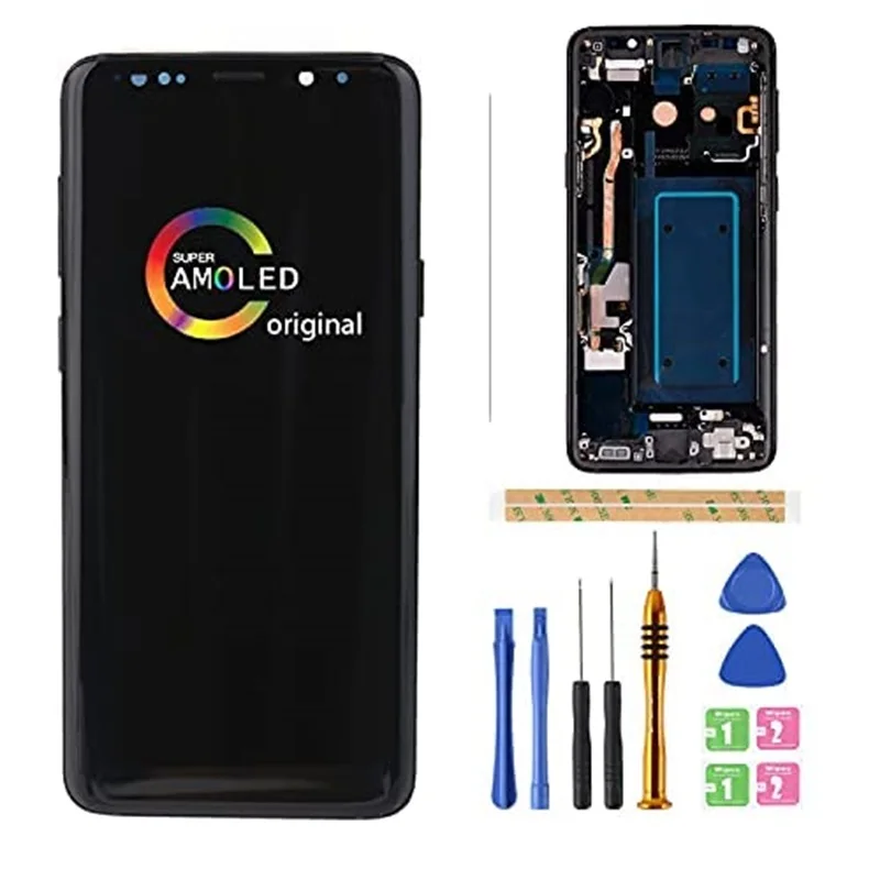 

Original For Samsung Galaxy S9 G960 G960U G960W F SDS FDS LCD Digitizer Screen Touch Assembly Replacement LCD Display （No Stain）