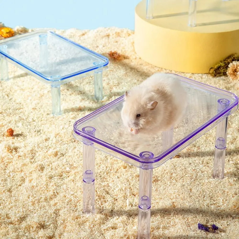 Hamster Platform Transparent Detachable Reptile Animal Landscaping Platform Entertaining Sturdy Pets Climbing Toy Pet Supplies